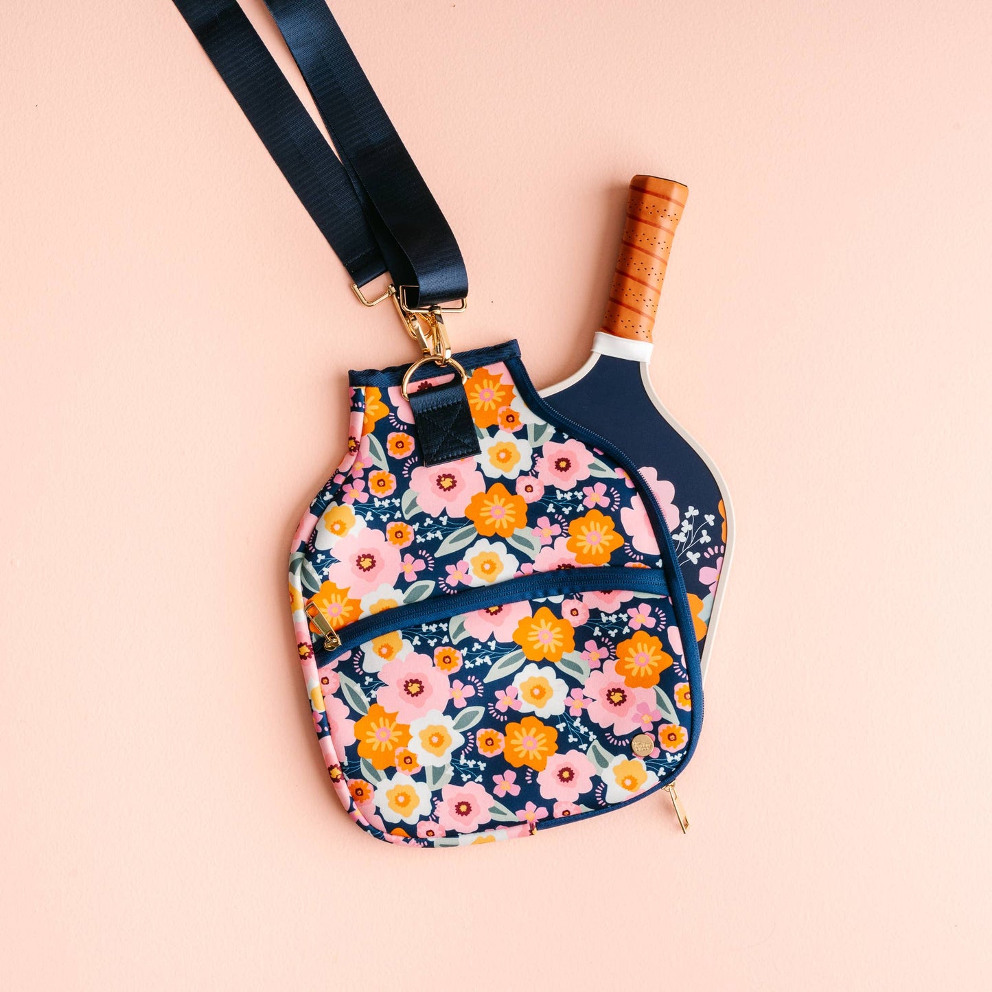 Pickleball Paddle - Bright + Bloomy Navy