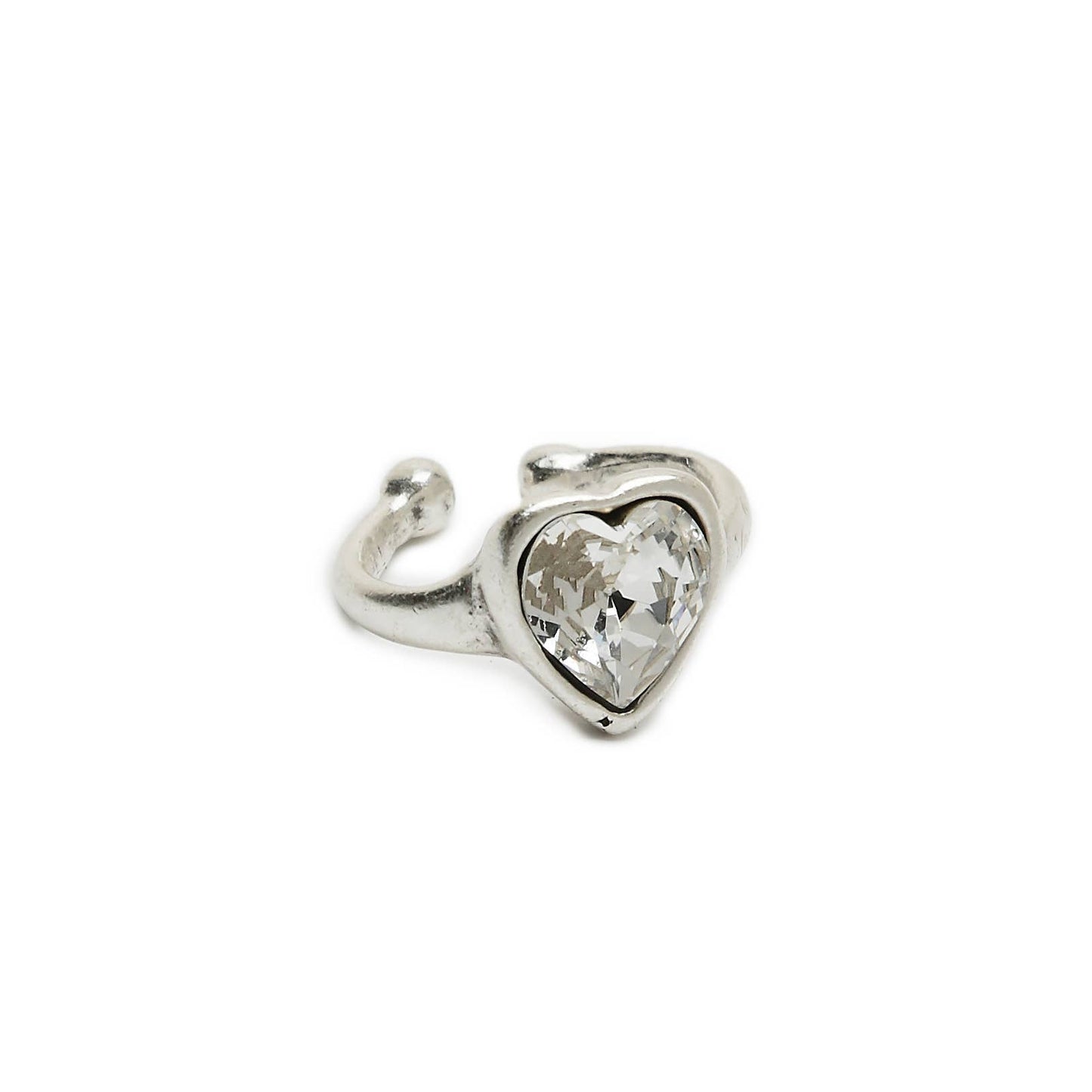Handmade Brass Ring In Silver Plated - NR6108