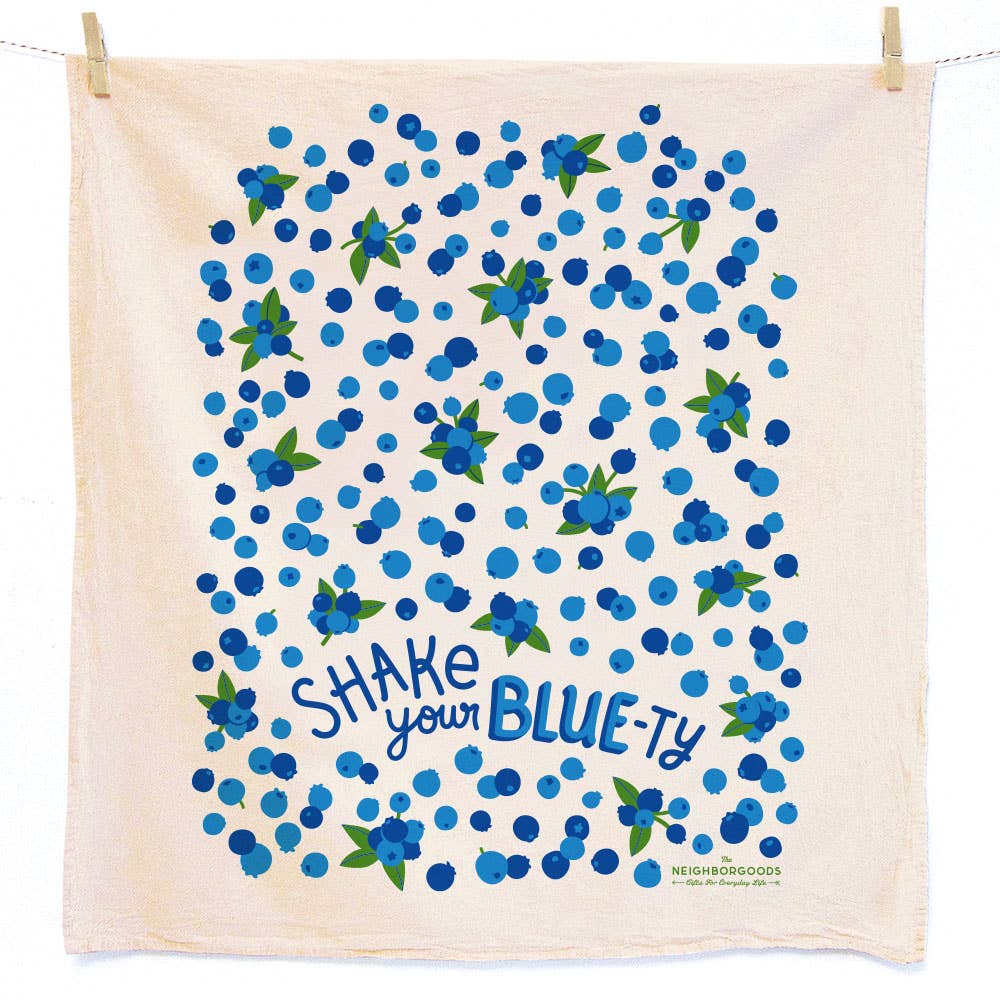 BERRY BASKET  (Blueberry, Strawberry) - Tea Towel Set of 2