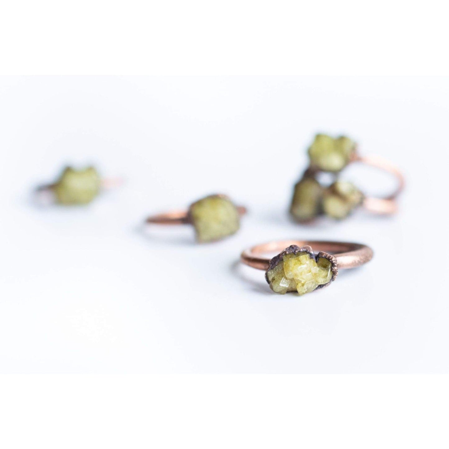 Mexican Yellow Garnet Ring: 8.5