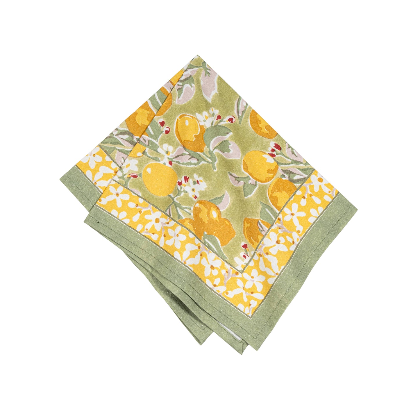 Citron Vert & Yellow Napkins 19x19 - Set of 6