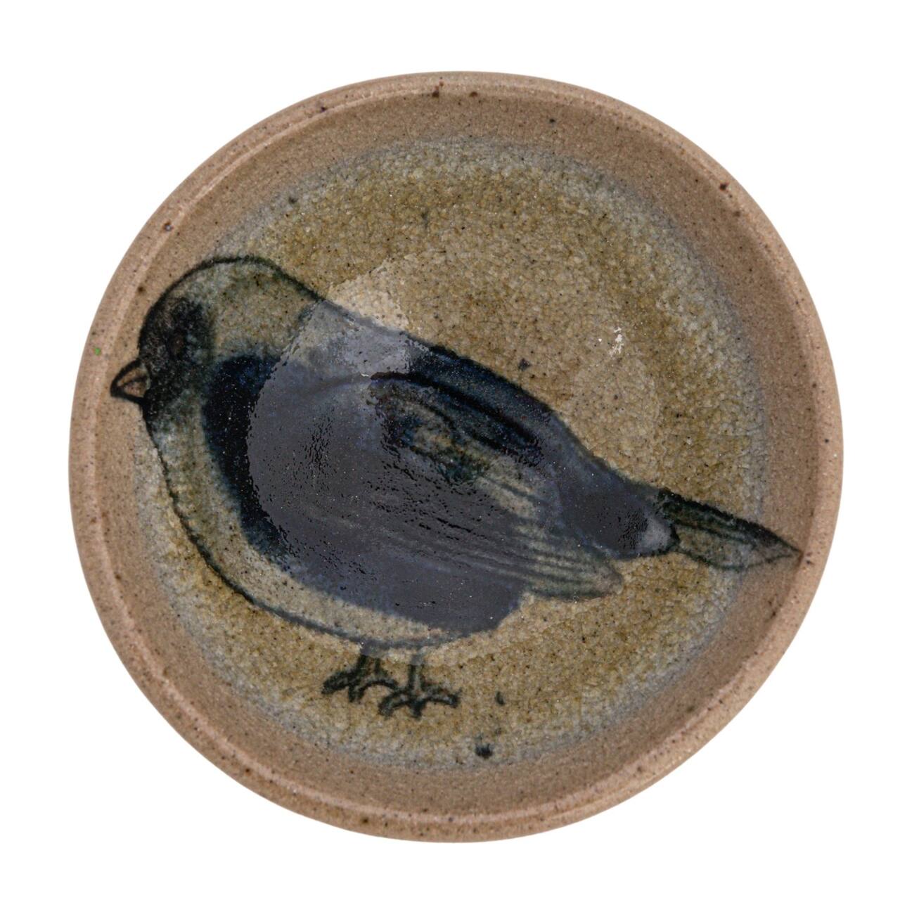 Insect/ Bird Stoneware Dish