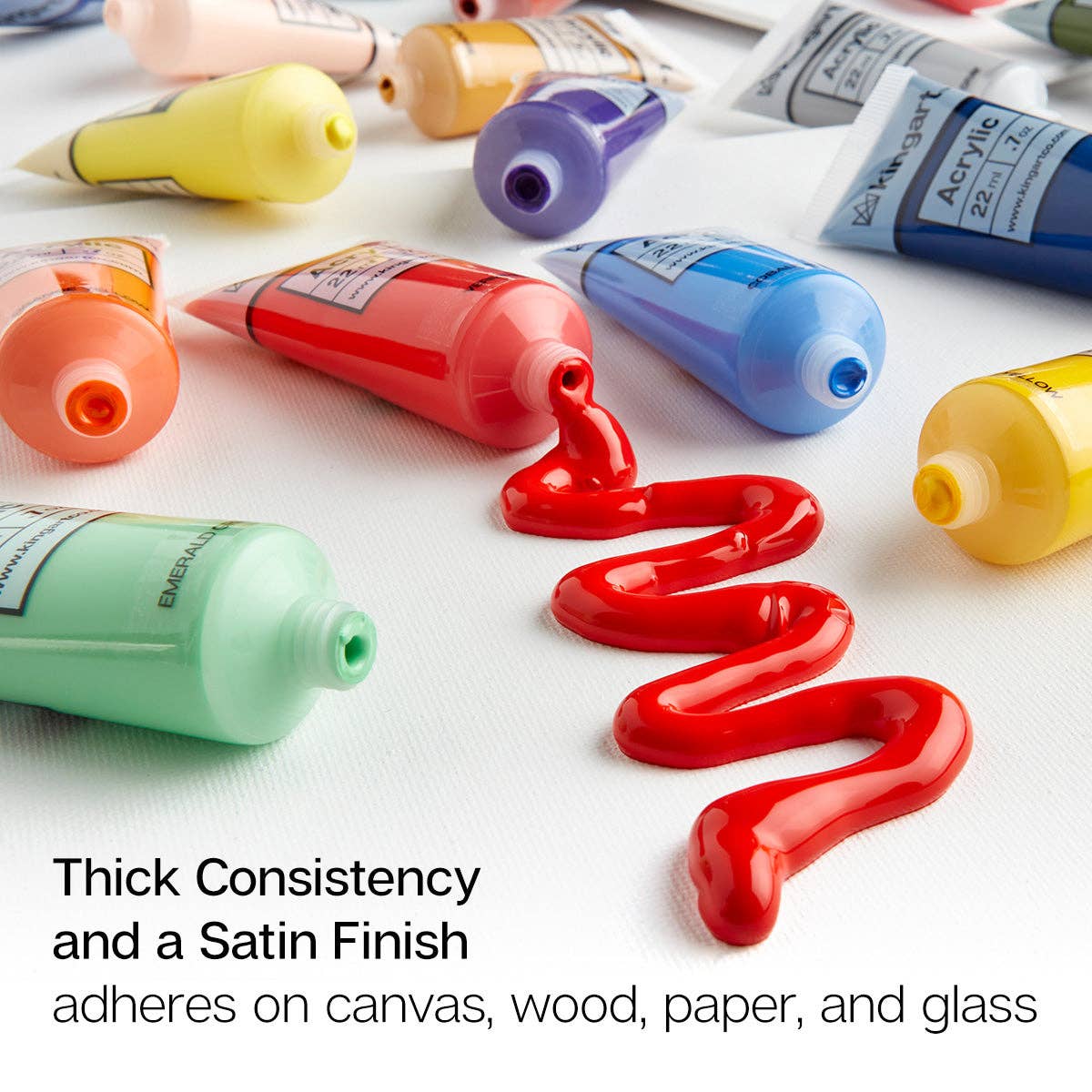 PRO Acrylic Paint Set - 22ml Tubes  - 48 Colors