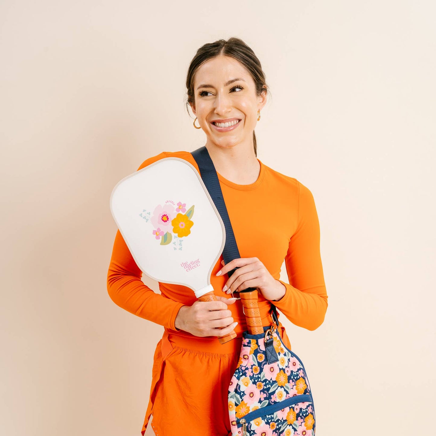 Pickleball Paddle - Bright + Bloomy Cream