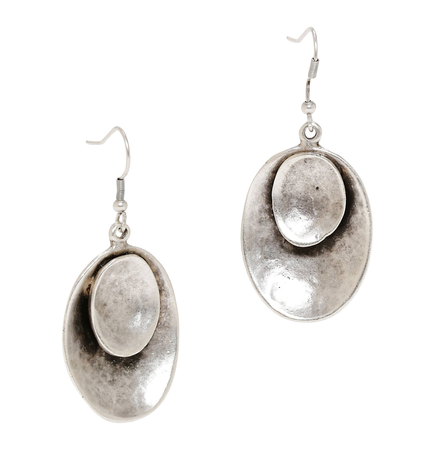 Handmade Pewter Earrings - 008-4008