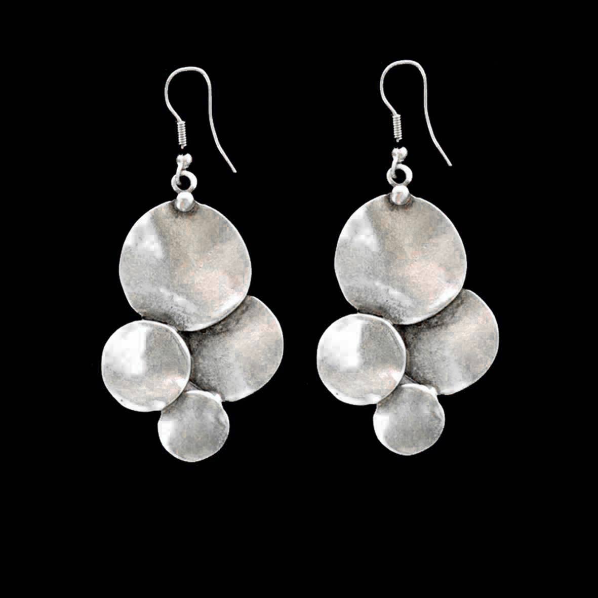 Handmade Pewter Earrings - 032-4032A