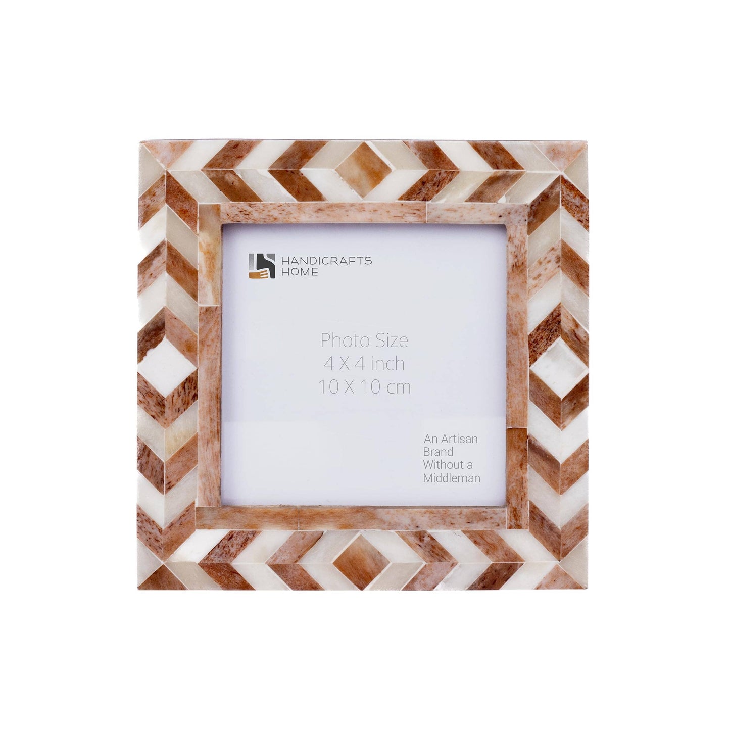 Taj Pattern Picture Frame, 4x4, Blue White