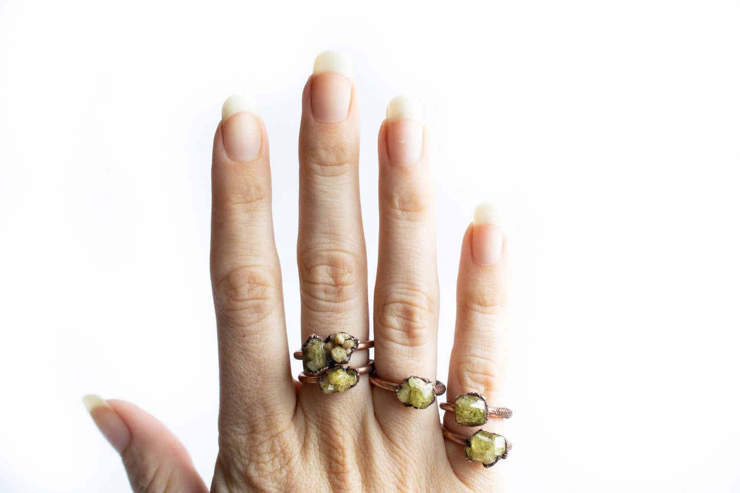 Mexican Yellow Garnet Ring: 8.5