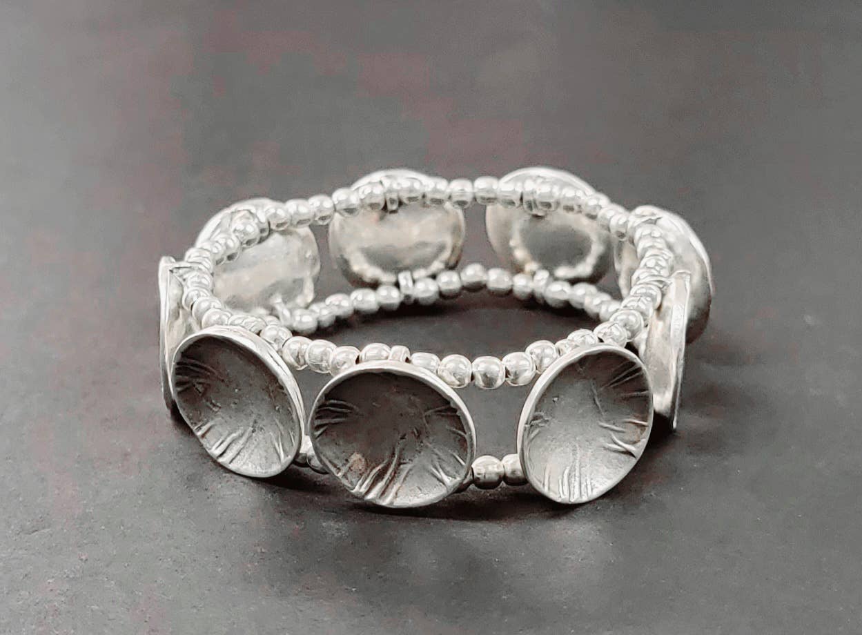 Handmade Pewter Bracelet - 029-2029A