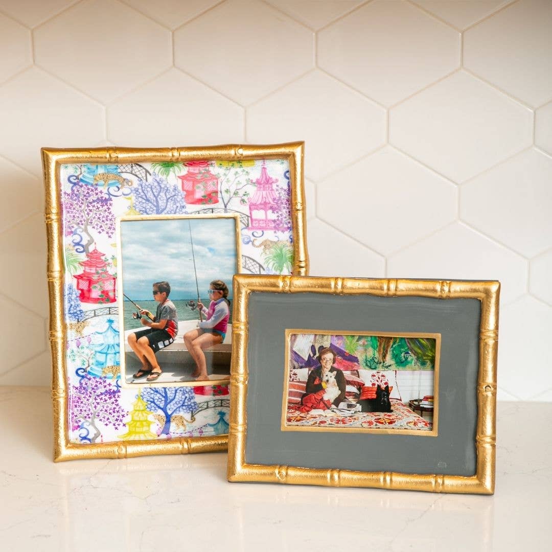 Gracie Chang Mai Photo Frame: Taupe / 4 x 6