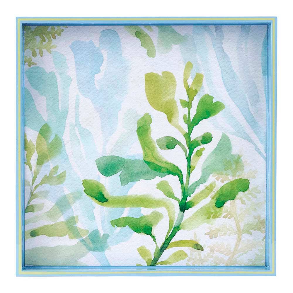 Sea Kelp  Square Lacquer Serving Tray