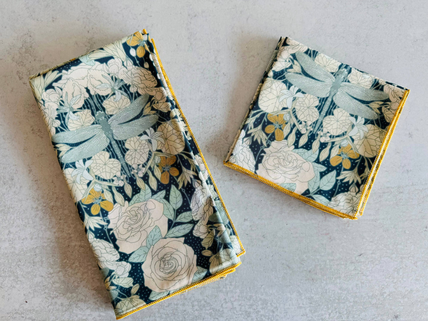 Dragonflies at Twilight Cloth Napkins, set of four: 10inch cocktail