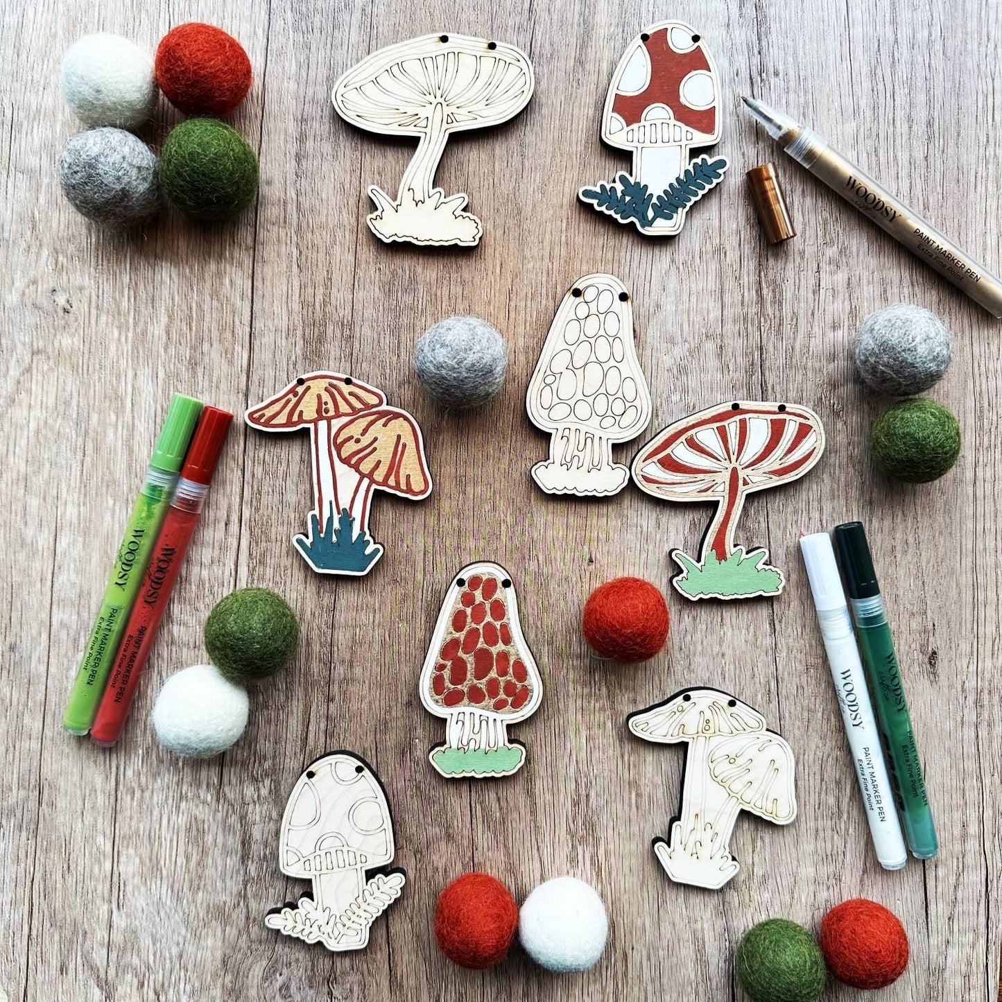 DIY Craft Kit - Mushroom Garland