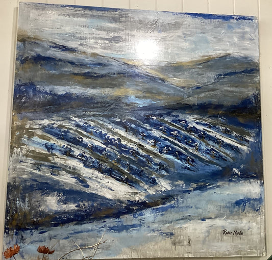 5x5 | Blue Vineyard | Original