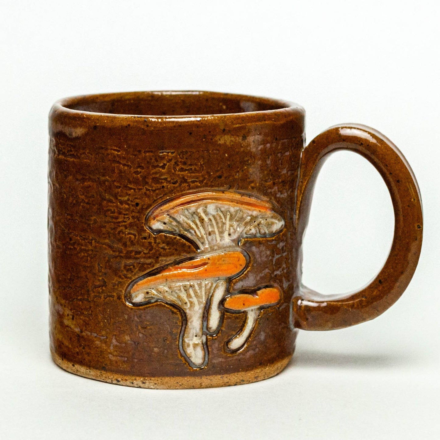 Mug | Jack-O'-Lantern Mushroom Handmade in Ohio, Ceramic 10oz Mug