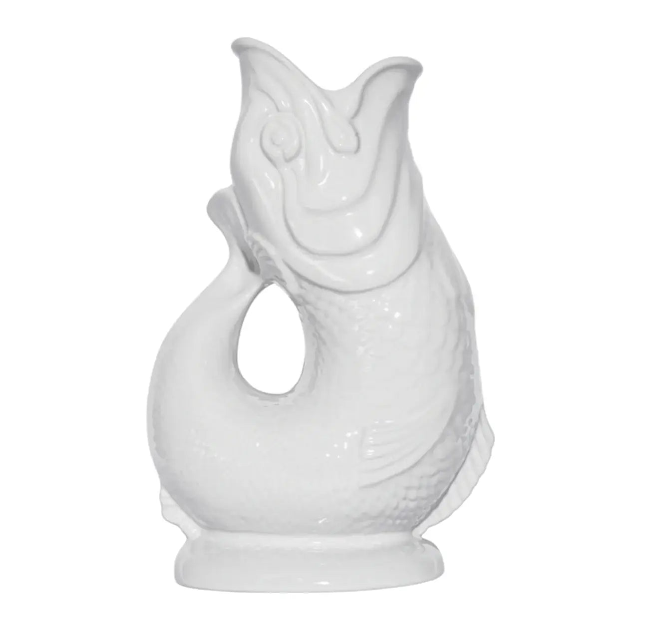 White Gluggle Jug: Extra Large