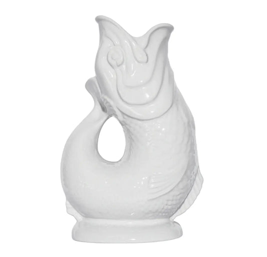 White Gluggle Jug: Extra Large