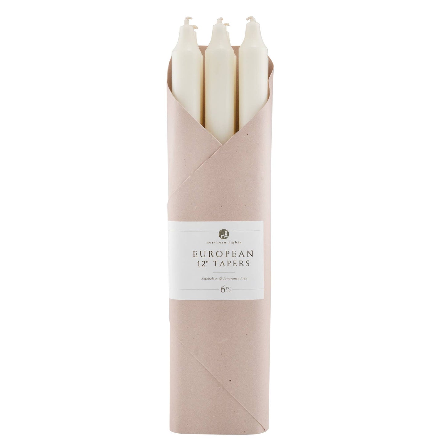 12" Taper Candles - 6pc Gift Pack: Pistachio