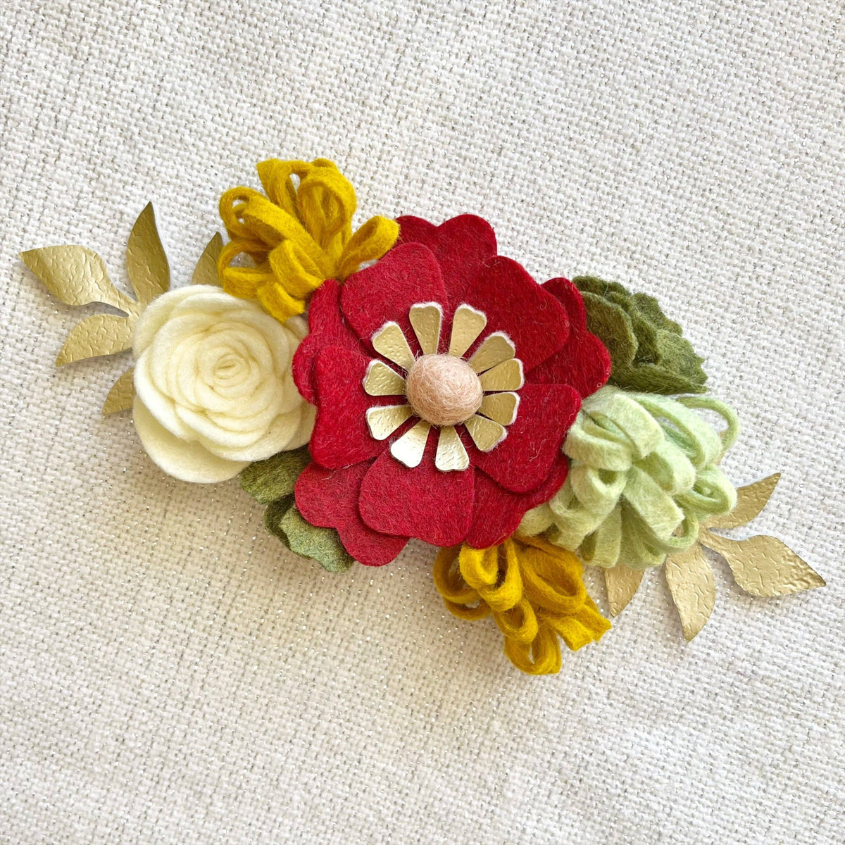 Mini Felt Flower Craft Kit | Deck the Halls Holiday Collection