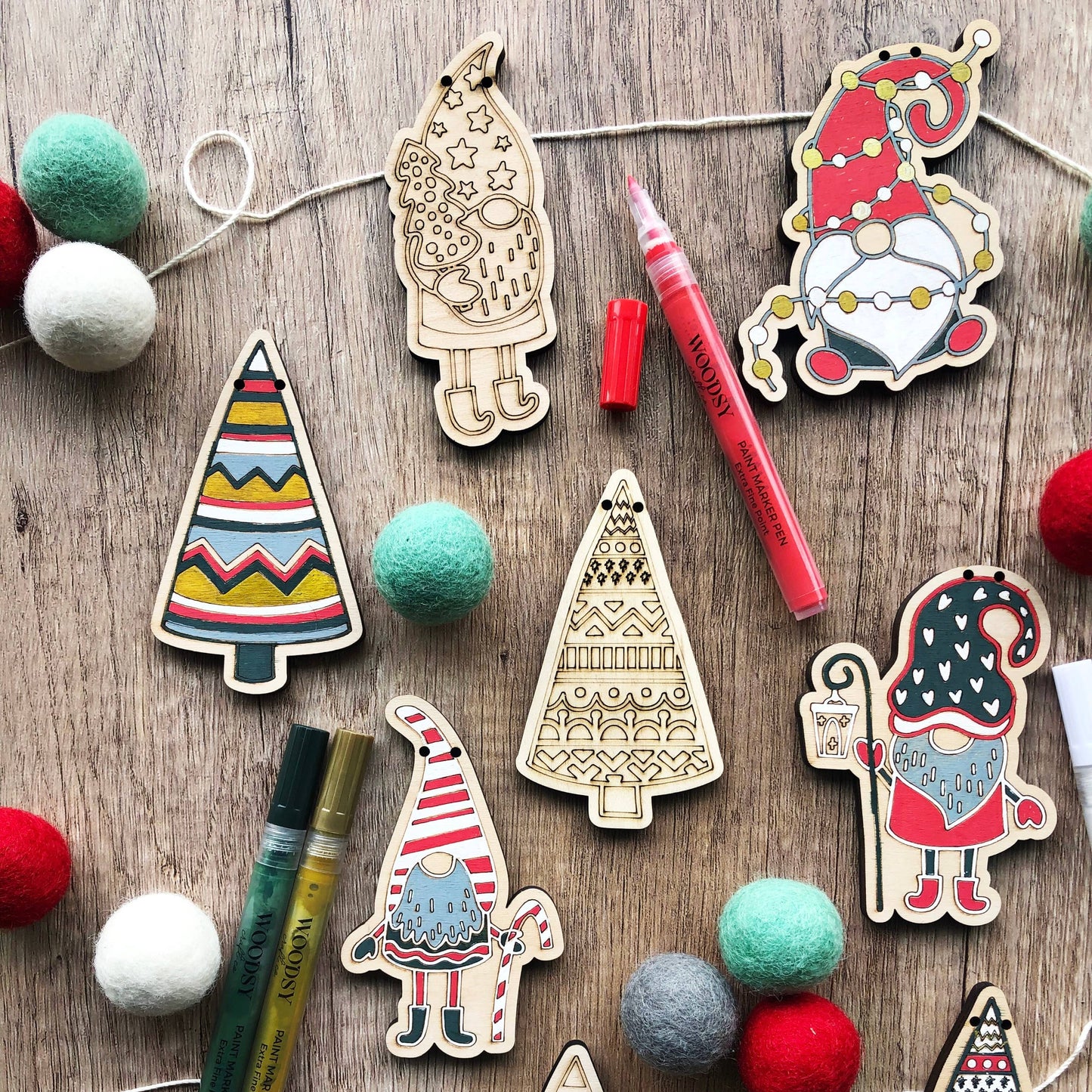 DIY Craft Kit -  Gnome Garland