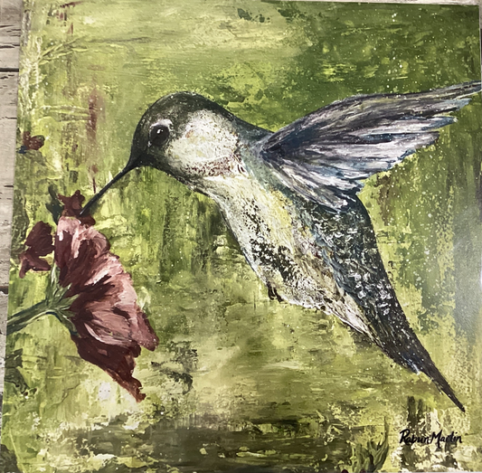 12x12 Green Hummingbird