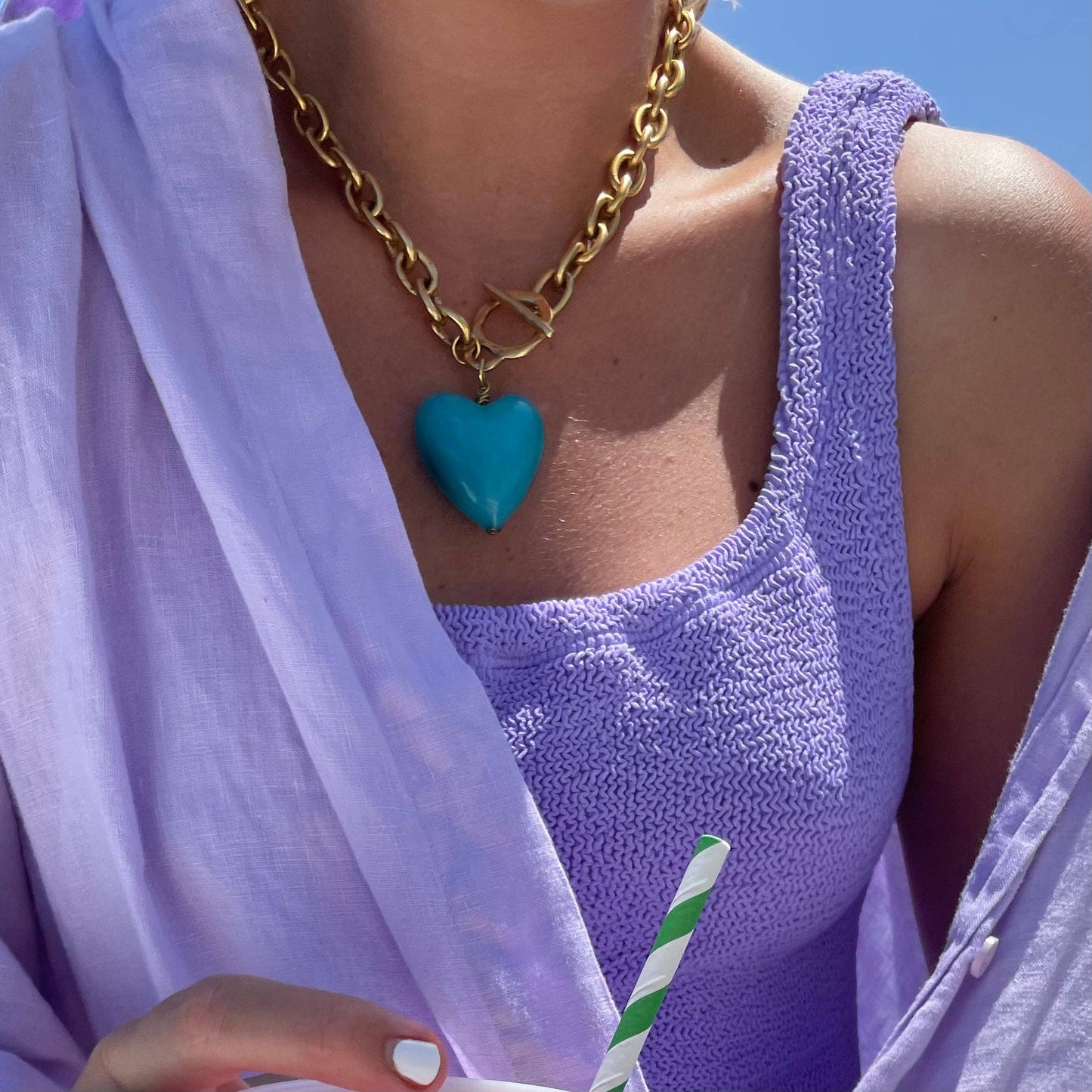 Amore Necklace: Cuore Red