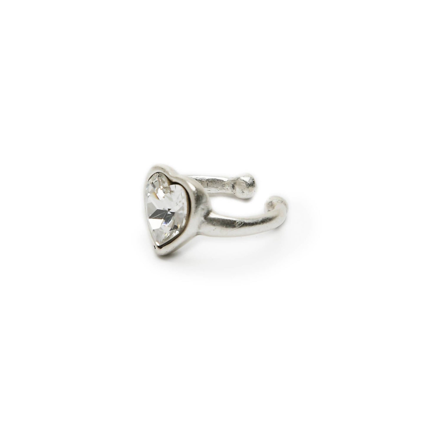 Handmade Brass Ring In Silver Plated - NR6108