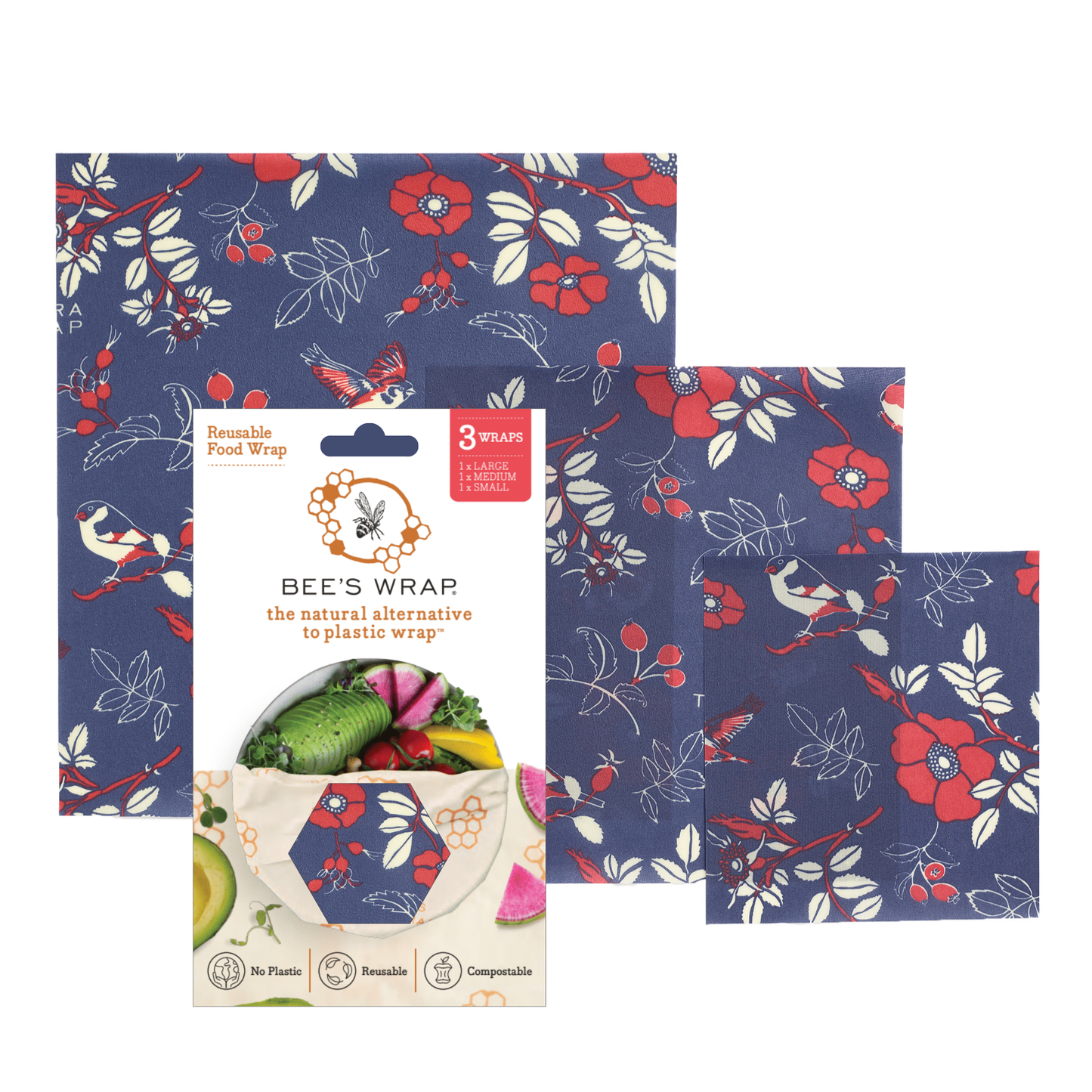 Bees Wrap 3 Pack - Botanical