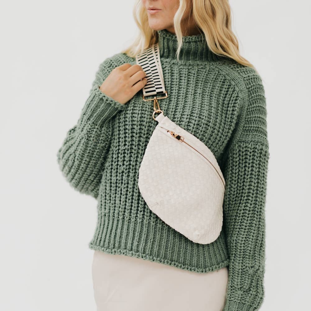 Westlyn Woven Bum Bag *NEW COLORS ADDED*: Checkered Emerald