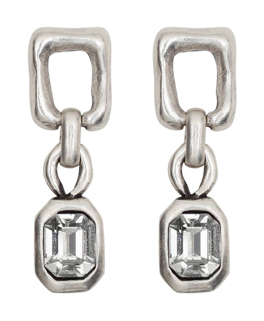 Handmade Castle Pewter Earrings - NE1508