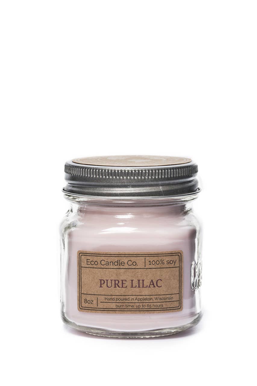 8oz mason PURE LILAC