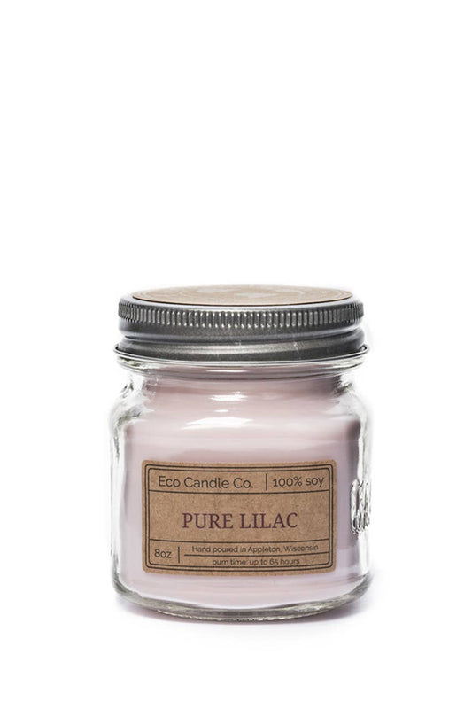 8oz mason PURE LILAC