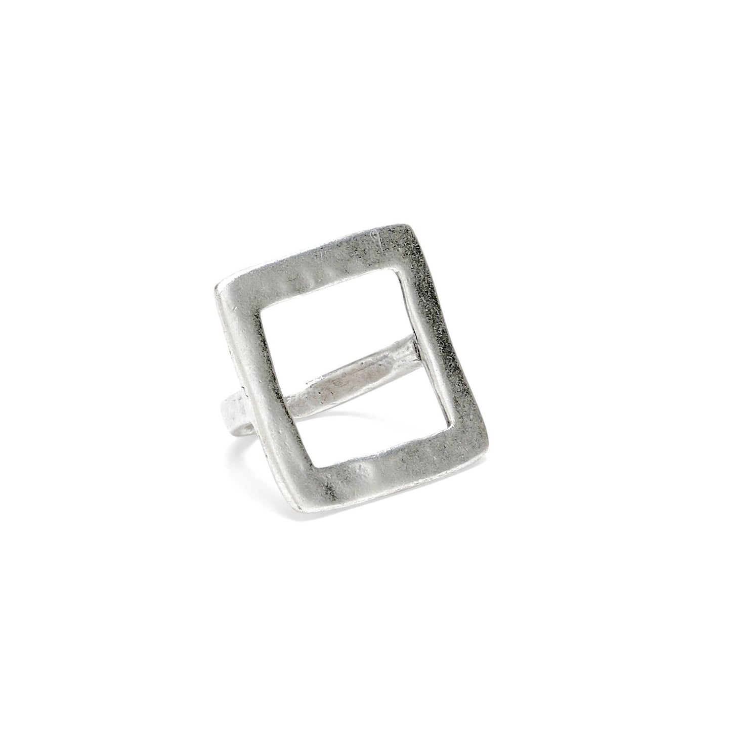 Handmade Square Brass Rings - 24-409