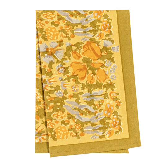 Jardin Mustard & Grey | Tea Towel