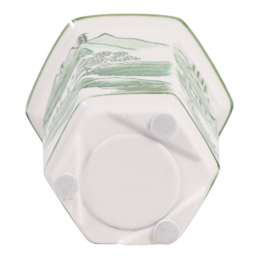 Scented Candle - Sage & Eucalyptus Green Ceramic, 6 Oz