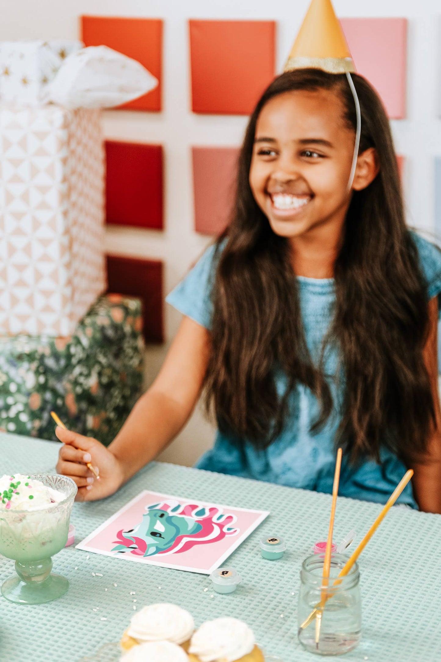 KIDS MINI Carousel Unicorn Paint-by-Number Kit