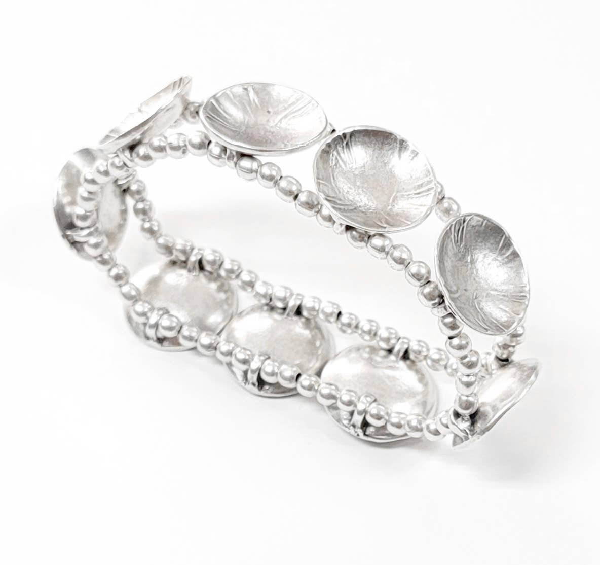 Handmade Pewter Bracelet - 029-2029A
