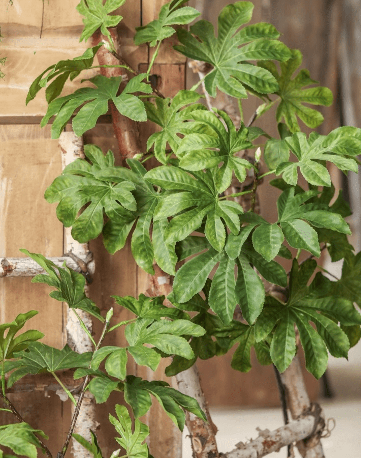Artificial Octagonal Foliage Branch 37.4" Tall: Three Stems