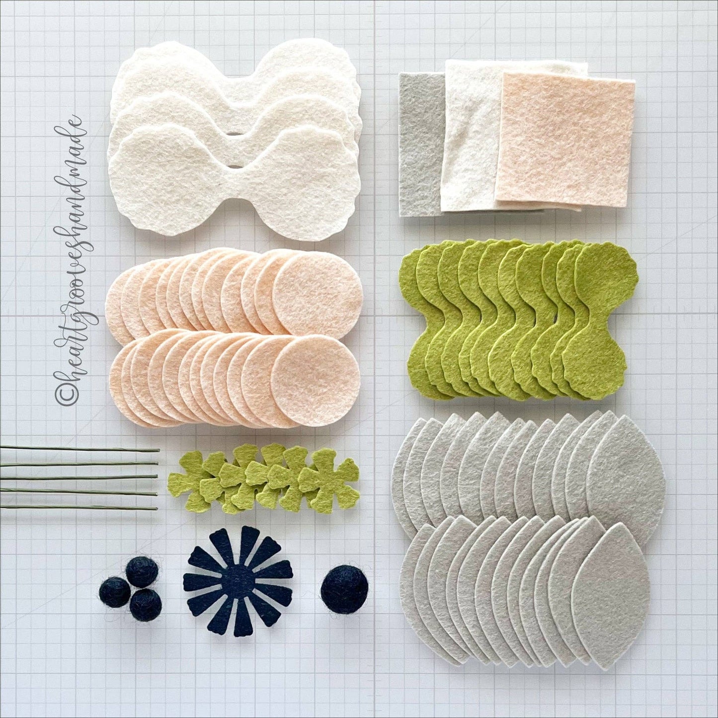 Felt Flower Craft Kit | Anemone Arrangement