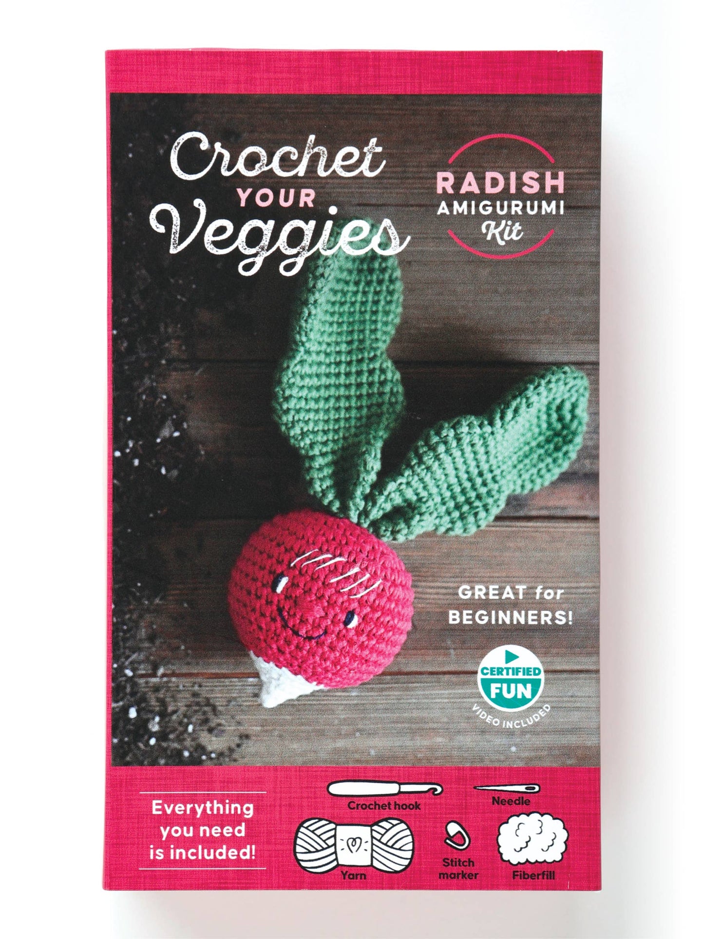 Crochet Your Veggies Amigurumi Kit Radish
