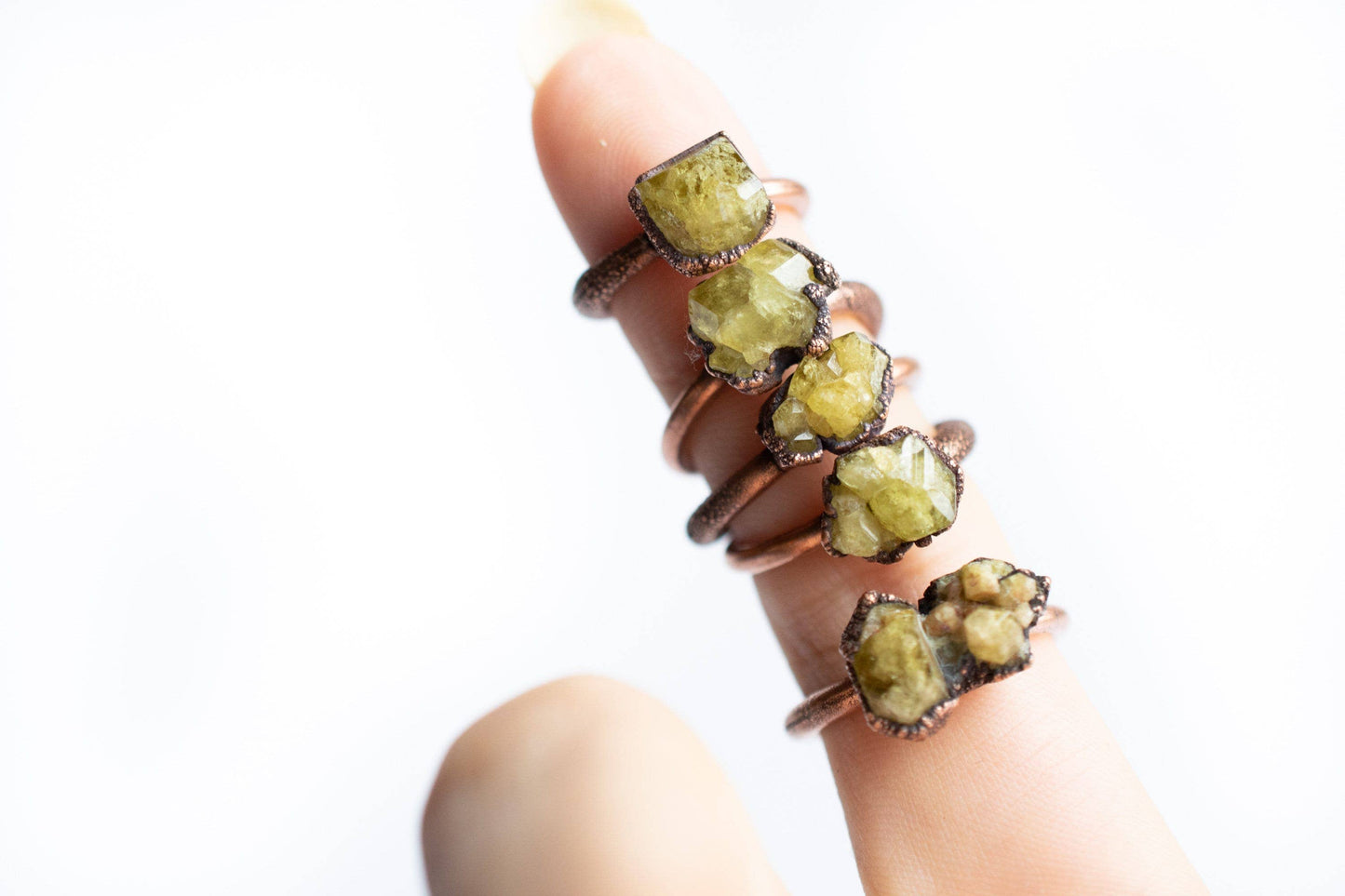 Mexican Yellow Garnet Ring: 8.5