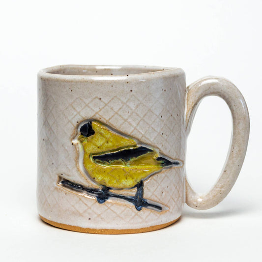 Mug | Goldfinch Design Handmade, in Ohio, Ceramic White 10oz Mug