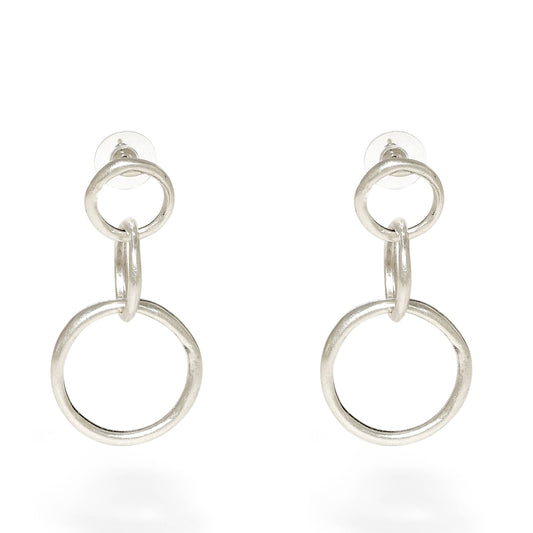 Handmade Pewter Earrings - 24-305