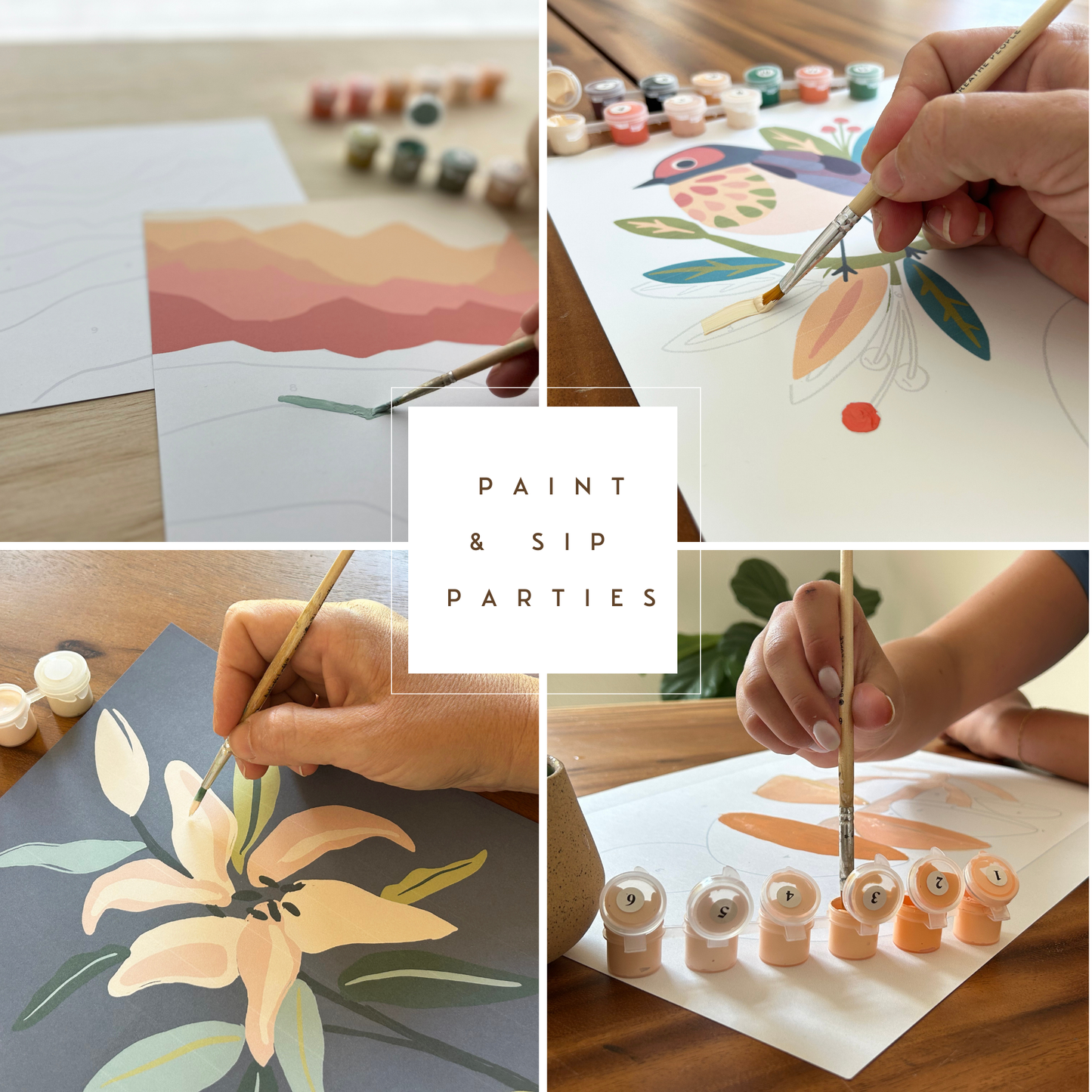 Blossom Meditative Art Paint by Number Kit: Kit + Magnetic Frame