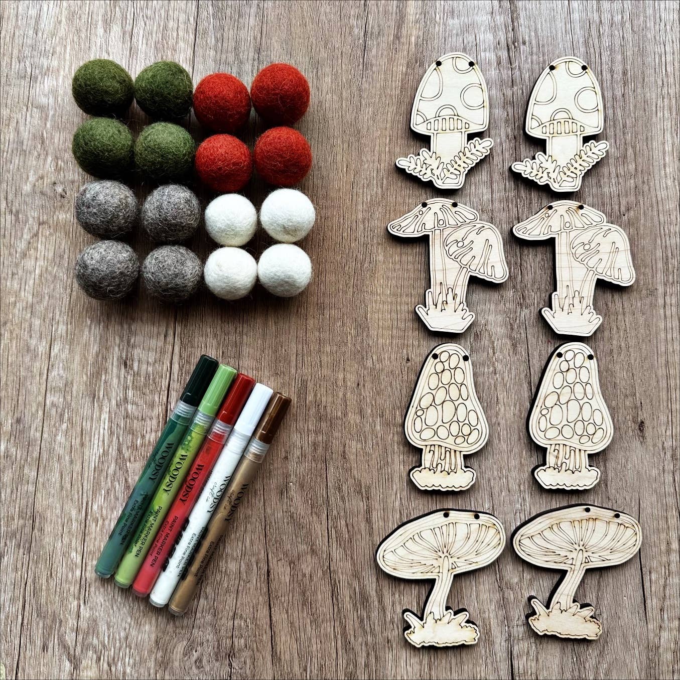 DIY Craft Kit - Mushroom Garland