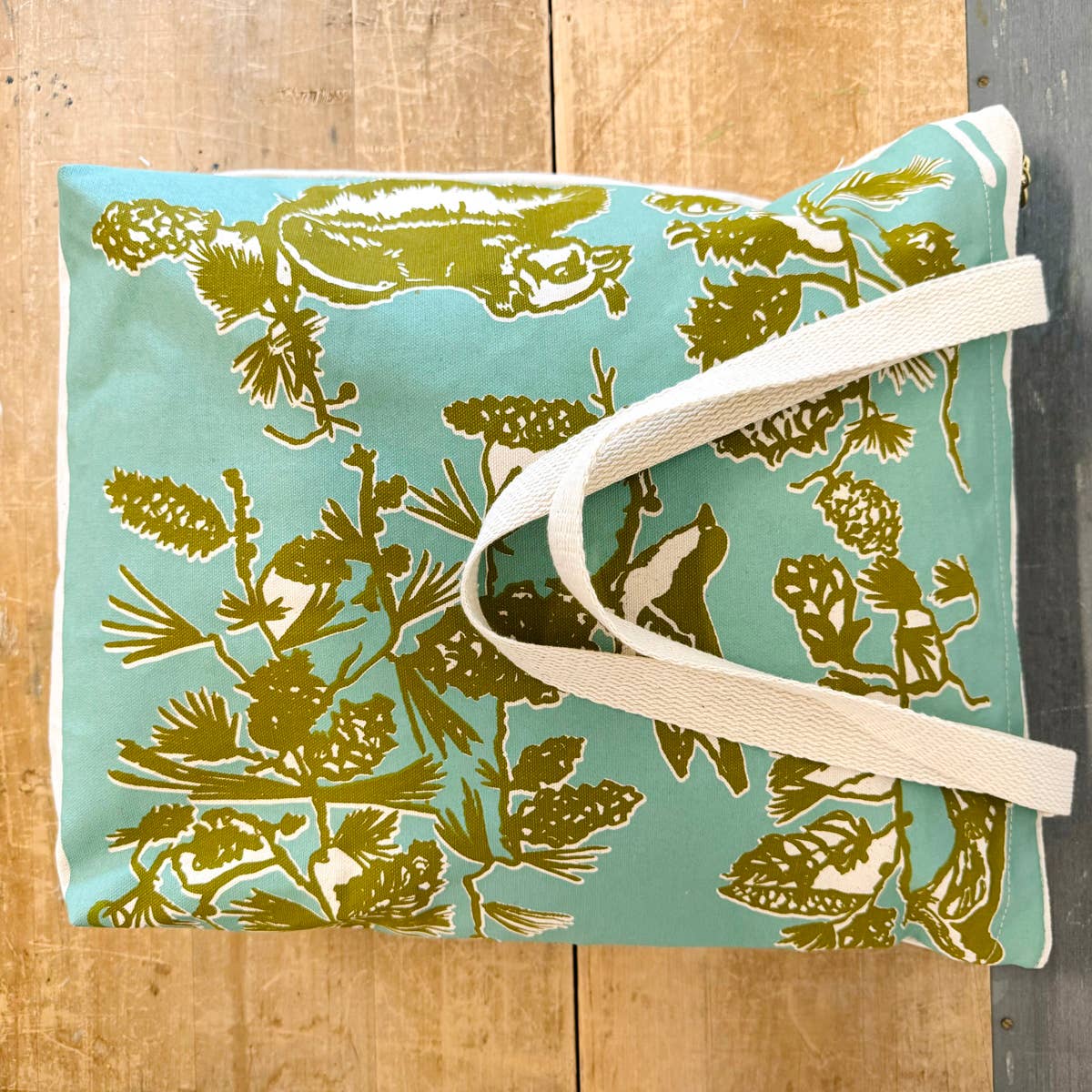 Bag | Pine Cone Tree Carry All Tote Bag: Robins Egg