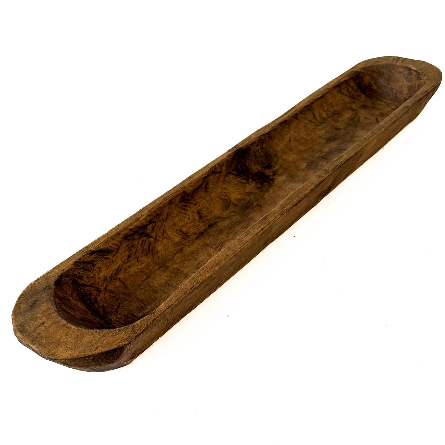 Medium Wood Bread Bowl (28- 30"L): Natural