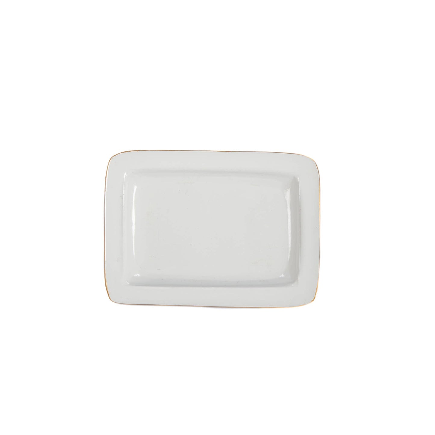 Emma Stripe Enameled Laney Tray: Brown