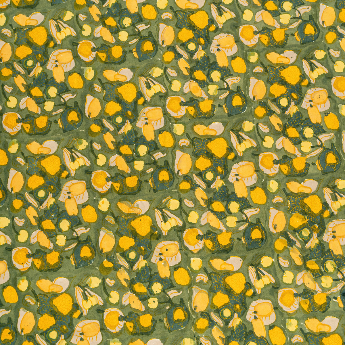 Fruit Yellow & Green | French Tablecloths: 71" x 128"