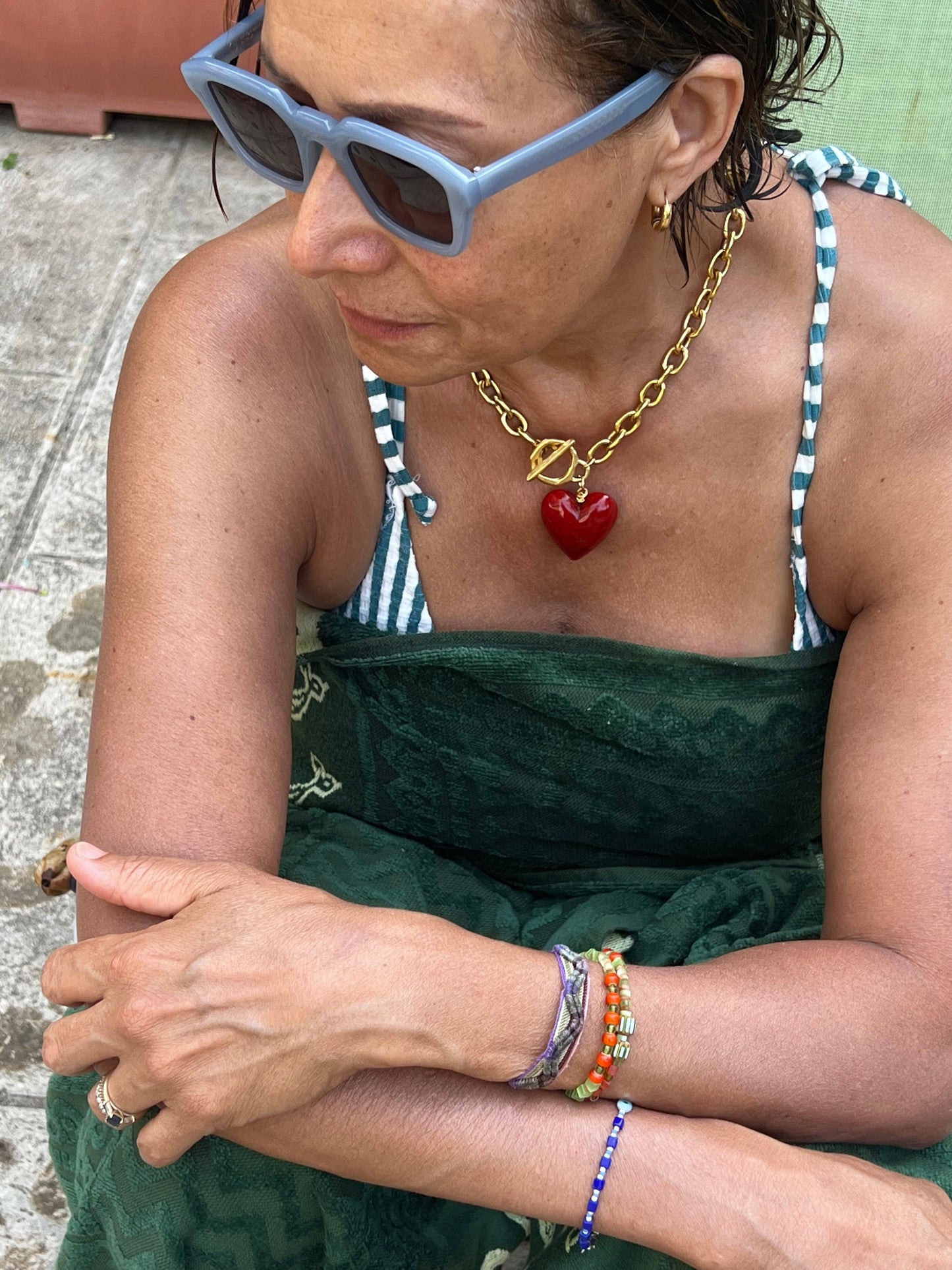 Amore Necklace: Cuore Red